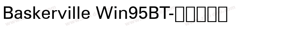 Baskerville Win95BT字体转换
